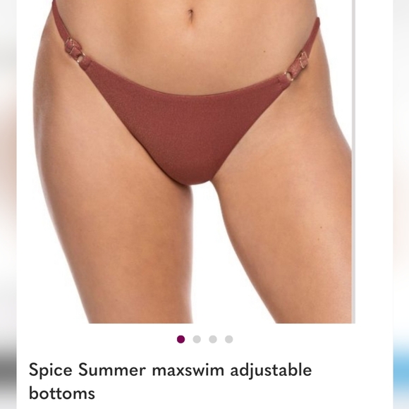 Maxswim Spice Shimmer Bikini Set Top 36D Bottom XL - Picture 5 of 5